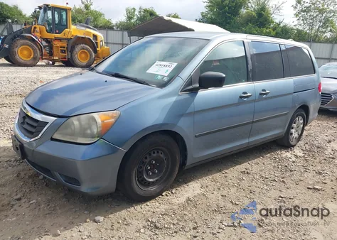 2009 Honda Odyssey Lx из США, поврежденный, VIN 5FNRL382X9B058072